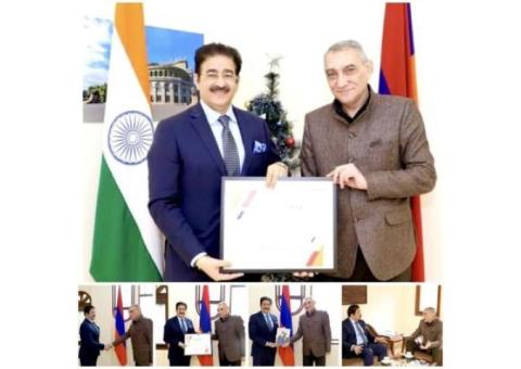 Sandeep Marwah Appreciated by Ambassador of Armenia