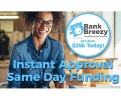 Same Day Business Funding up to $25,000