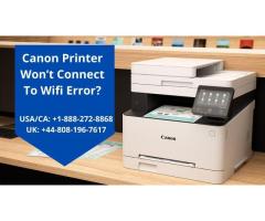 Canon Printer Won’t Connect To Wifi Error | Call +1-888-272-8868